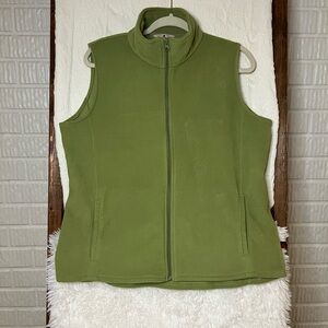 Woolrich Vintage Olive Green Sleeveless Women's Large Vest